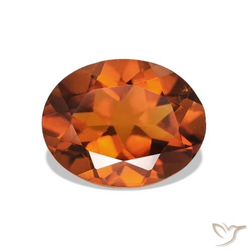 Citrino Arancione Ambra naturale da 1.58 ct, Taglio ovale, VS