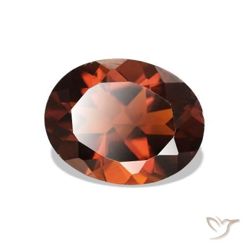 Citrino Arancio scuro rossastro naturale da 1.63 ct, Taglio ovale, VS