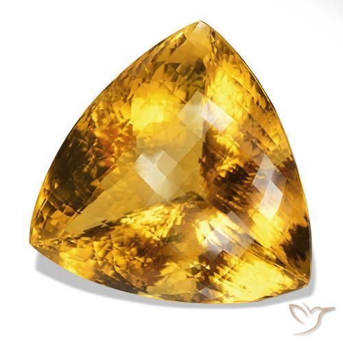 Citrino Marrone dorato naturale da 551.04 ct, Taglio trillion, IF