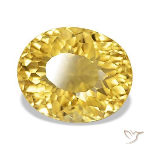 Citrino Oro chiaro naturale da 14.32 ct, Taglio ovale, VVS