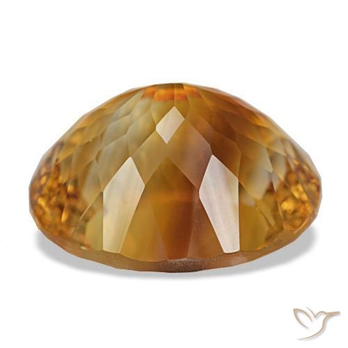 Citrino Arancio intenso-OroG naturale da 17.30 ct, Taglio ovale, VVS-VS