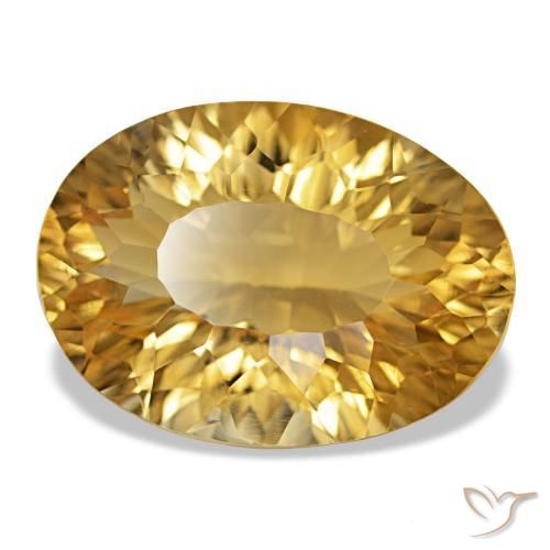 Citrino Arancio dorato naturale da 12.48 ct, Taglio ovale, VVS-VS