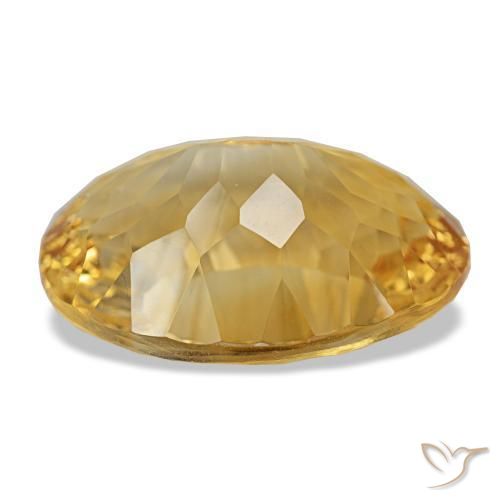 Citrino Arancio dorato naturale da 12.48 ct, Taglio ovale, VVS-VS