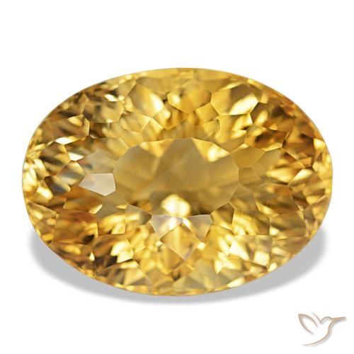 Citrino Dorato naturale da 22.18 ct, Taglio ovale, VVS-VS