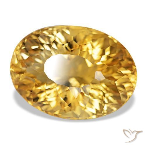 Citrino Dorato naturale da 22.18 ct, Taglio ovale, VVS-VS