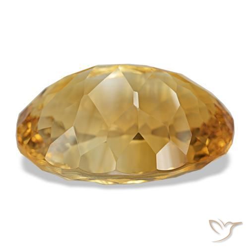 Citrino Medium Dark-Golden naturale da 18.93 ct, Taglio ovale, VVS
