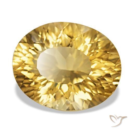Citrino Arancio dorato naturale da 12.05 ct, Taglio ovale, VS
