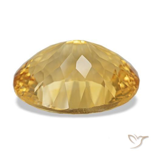Citrino Arancio dorato naturale da 12.05 ct, Taglio ovale, VS
