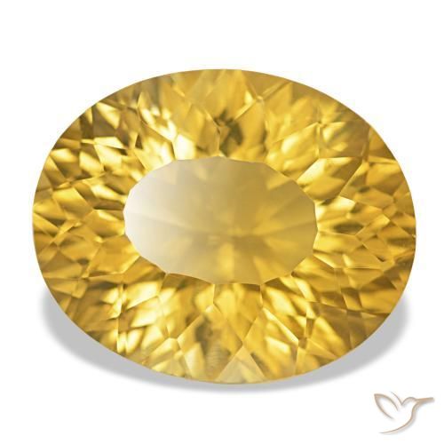 Citrino Dorato naturale da 14.33 ct, Taglio ovale, VS