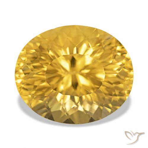 Citrino Dorato naturale da 11.90 ct, Taglio ovale, VS