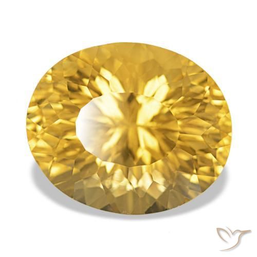 Citrino Dorato naturale da 11.90 ct, Taglio ovale, VS