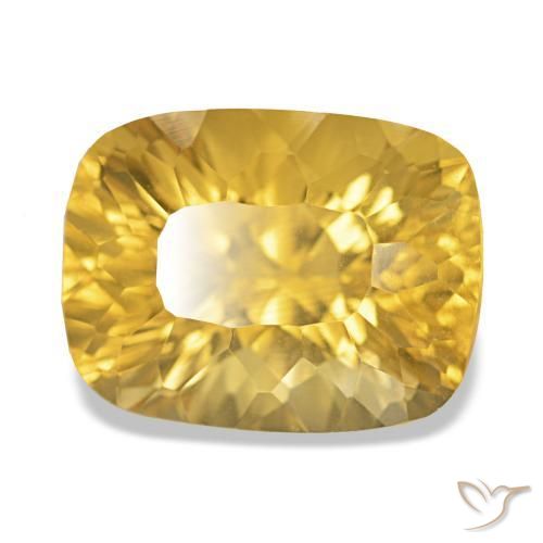 Citrino Oro medio naturale da 10.40 ct, Taglio a cuscino, VS