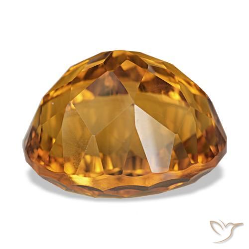 Citrino Arancio Scuro-Oro naturale da 13.10 ct, Taglio ovale, VVS