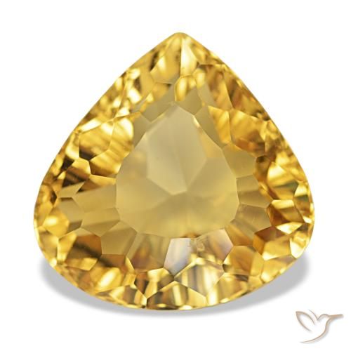 Citrino Oro profondo naturale da 8.73 ct, Forma a pera, VVS