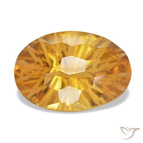 Citrino Arancio intenso-OroG naturale da 9.31 ct, Taglio ovale, VS-SI