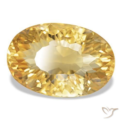 Citrino Oro medio naturale da 18.74 ct, Taglio ovale, VVS