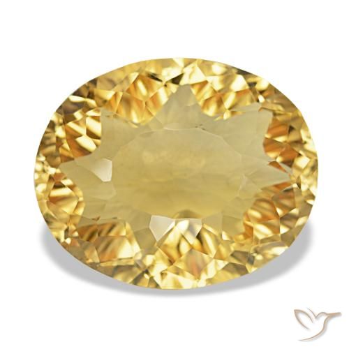 Citrino Dorato naturale da 11.50 ct, Taglio ovale, VVS