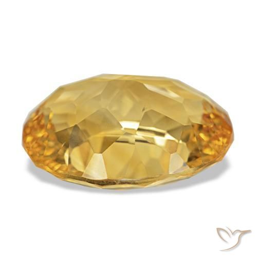 Citrino Dorato naturale da 11.50 ct, Taglio ovale, VVS