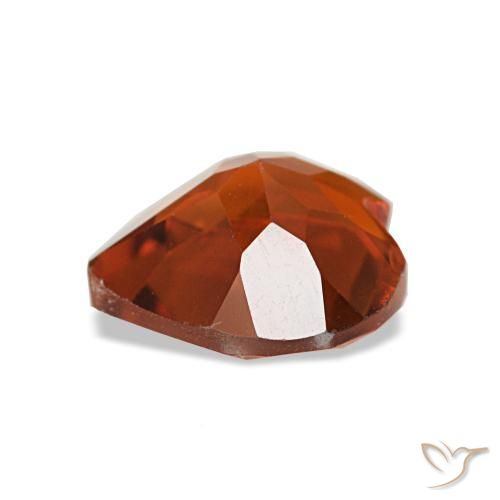 Citrino Arancione scuro naturale da 1.06 ct, A forma di cuore, VS