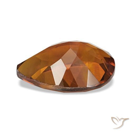 Citrino Arancione scuro naturale da 1.78 ct, Forma a pera, VVS