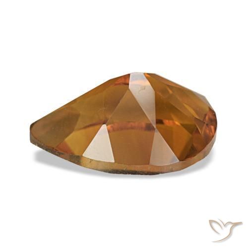 Citrino Arancione scuro naturale da 1.90 ct, Forma a pera, VVS