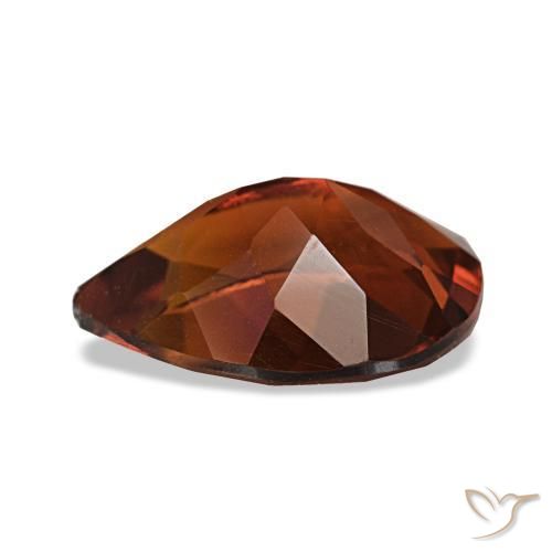 Citrino Arancione scuro naturale da 1.58 ct, Forma a pera, VVS-VS