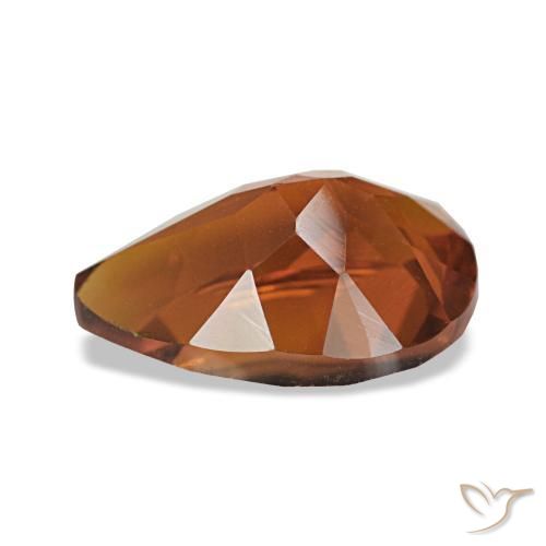 Citrino Arancione Ambra naturale da 1.73 ct, Forma a pera, VVS-VS