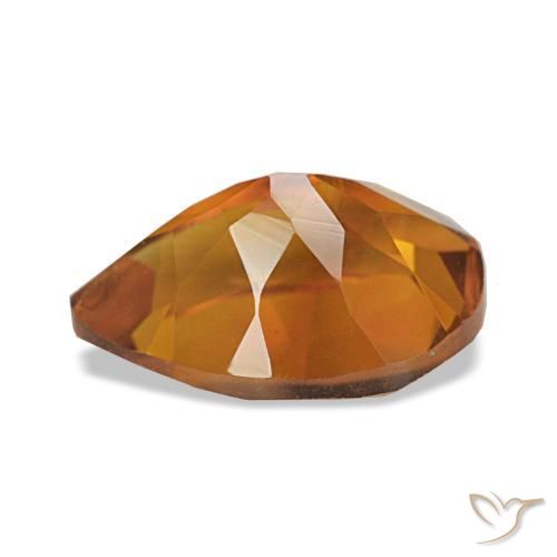 Citrino Medium Dark-Orange naturale da 1.88 ct, Forma a pera, VVS-VS