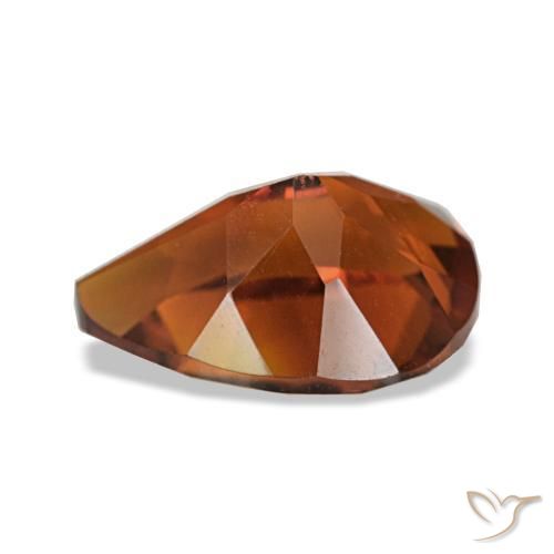 Citrino Arancione scuro naturale da 1.76 ct, Forma a pera, VS