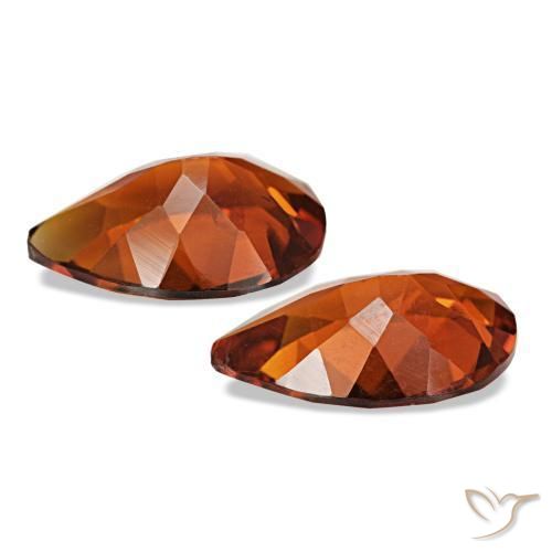 Gemme di Citrino Arancione scuro naturale da 2.85 ct, Forma a pera, VS