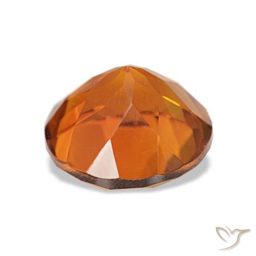 Citrino Arancione scuro naturale da 1.89 ct, Taglio rotondo, VVS-VS