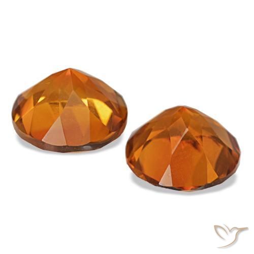 Gemme di Citrino Arancio Medio naturale da 3.27 ct, Taglio rotondo, VS