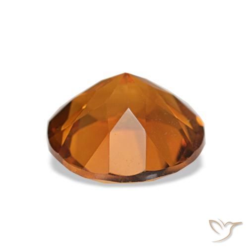 Citrino Arancione scuro naturale da 1.66 ct, Taglio rotondo, VVS-VS