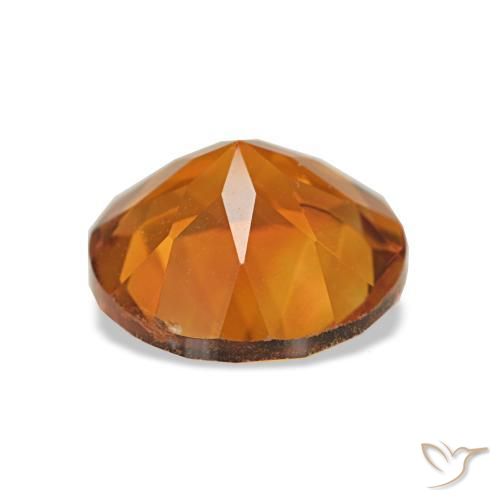 Citrino Marrone arancio naturale da 1.74 ct, Taglio rotondo, VS