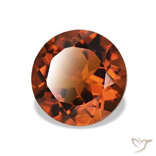 Citrino Arancione scuro naturale da 1.86 ct, Taglio rotondo, VS