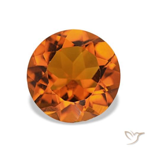 1.50ct Arancia Fuoco Citrino, Rotondo, VS