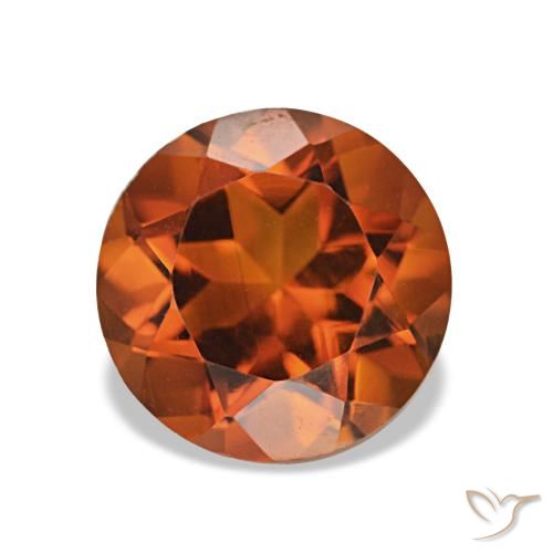 1.96ct Arancione rossastra Citrino, Rotondo, VS