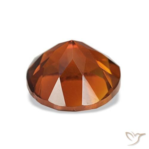 Citrino Arancione rossastra naturale da 1.96 ct, Taglio rotondo, VS