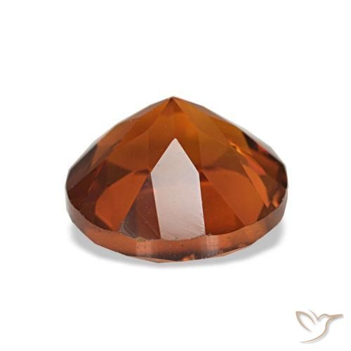 Citrino arancione rossastra naturale da 1,85 ct, taglio rotondo, VS