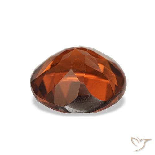 Citrino naturale arancione scuro da 1,63 ct, taglio rotondo, VS