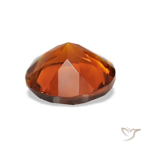 Citrino Arancio Medio naturale da 1.56 ct, Taglio rotondo, VS