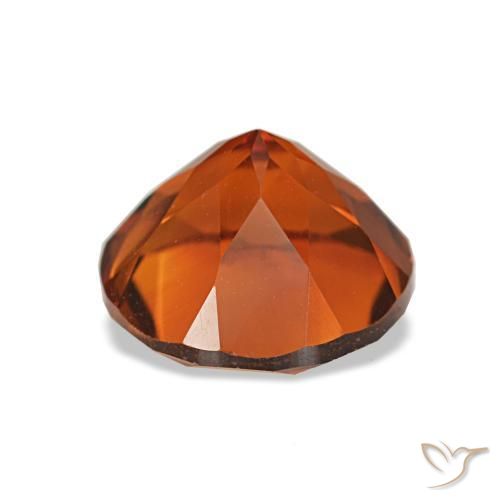 Citrino arancione intenso naturale da 1,88 ct, taglio rotondo, VVS