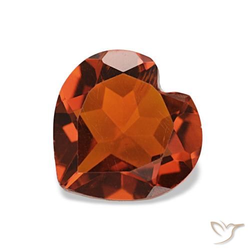 Citrino Arancia Fuoco naturale da 1.00 ct, A forma di cuore, VS