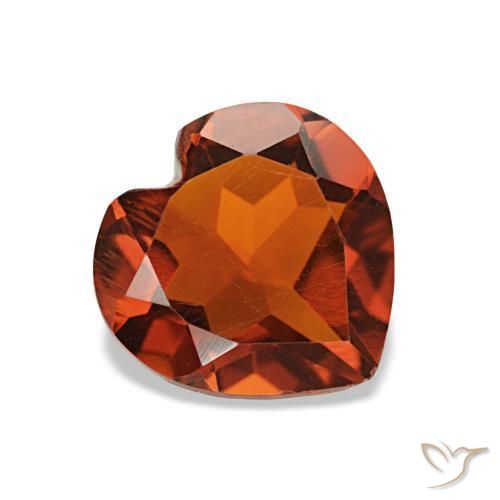 Citrino Arancia Fuoco naturale da 1.00 ct, A forma di cuore, VS
