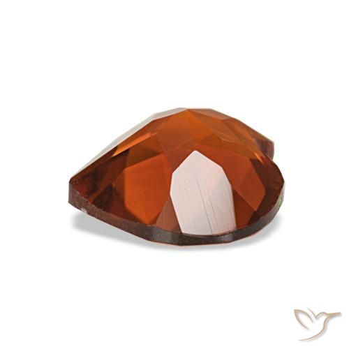 Citrino arancione ambra naturale da 0,91 ct, a forma di cuore, VS