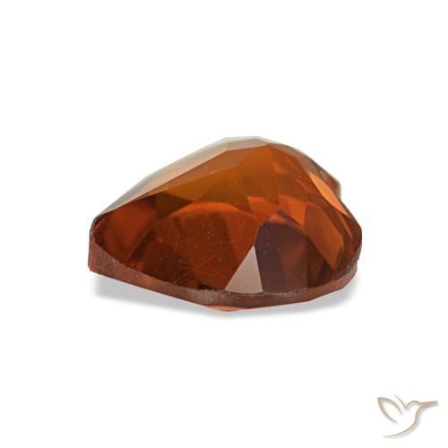 Citrino Arancio Medio naturale da 0.91 ct, A forma di cuore, VS