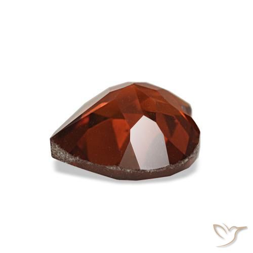 Citrino Arancione scuro naturale da 1.05 ct, A forma di cuore, VVS
