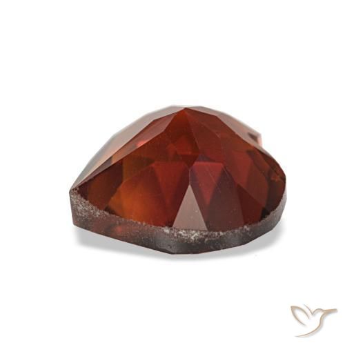 Citrino Deep Orange - Brown naturale da 1.07 ct, A forma di cuore, VVS