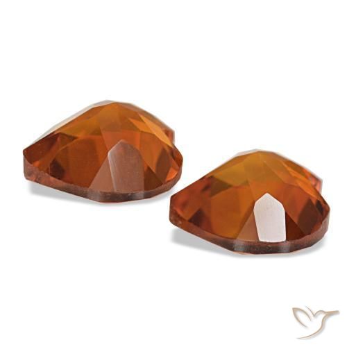 Gemme di Citrino Arancio Medio naturale da 2.11 ct, A forma di cuore, VVS