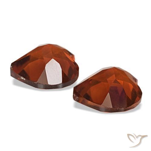 Gemme di Citrino Arancione rossastra naturale da 2.09 ct, A forma di cuore, VS